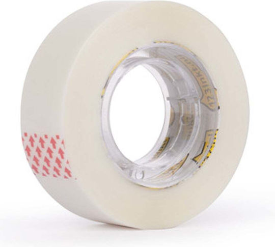 Ταινία Γενικής Χρήσης 123inkt Διάφανη Λευκή 19mm X 33m
