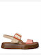 Flache Sandalen Für Damen Flatforms Beiges