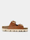 Leather Women's Anatomic Flatforms Tabac Brown Sandals