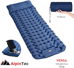 AlpinPro Персон и Половина Къмпинг Матрак 186x76cm С Дебелина 12.5cm Син AlpinPro Персон и Половина Къмпинг Матрак 186x76cm С Дебелина 12.5cm Син