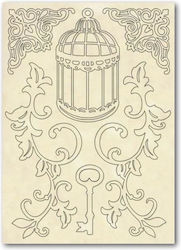 Stamperia Wooden Shape A5 14.8x21cm Little Hous...
