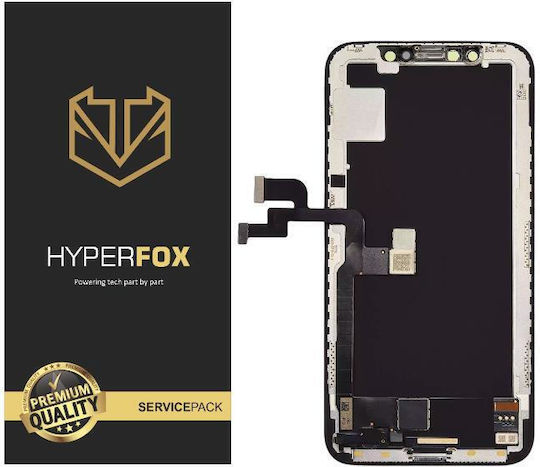 Apple Iphone X Hyperfox Lcd Incell Touch Black 1 Χρόνο Εγγύηση