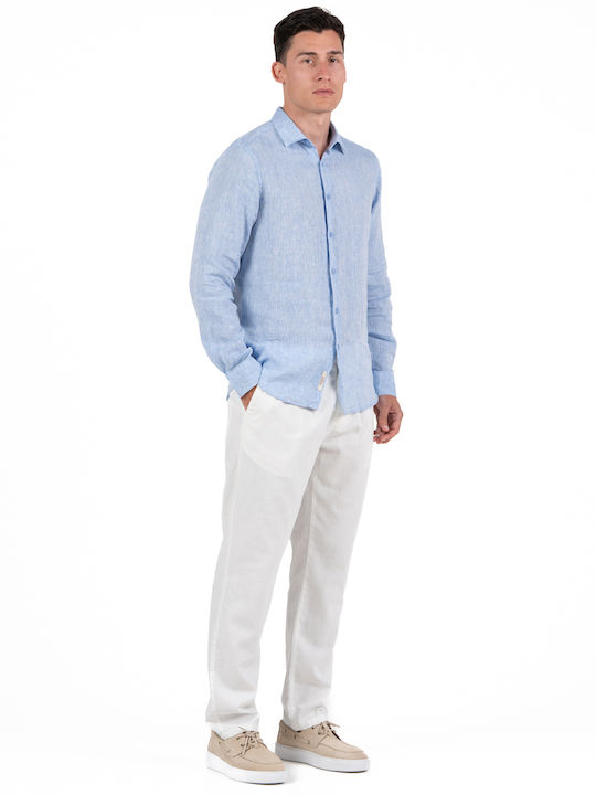 Rebase Linen Herrenhose Weiß
