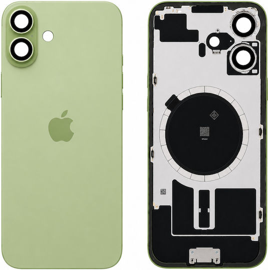 Rückglas Stahlplatte Magneten Magsafe & Kameraobjektiv iPhone 17 Sage