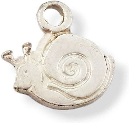 Silver 925 Hanging Element Snail 8mm 2pcs