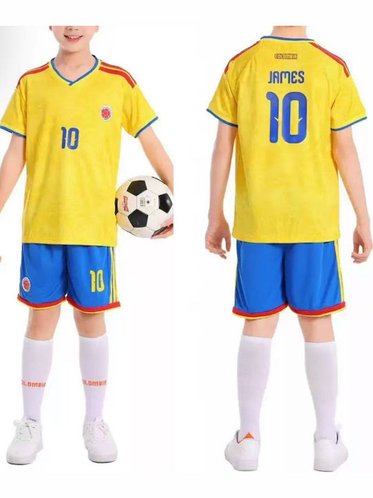 King Παιδικό Σετ Ποδοσφαίρου James Rodrigues Mundial 2026 Εθνικής Κολομβίας Home