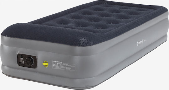 Outwell Camping Air Mattress Single with Integrated Pump Superior 195x90x45cm Gray