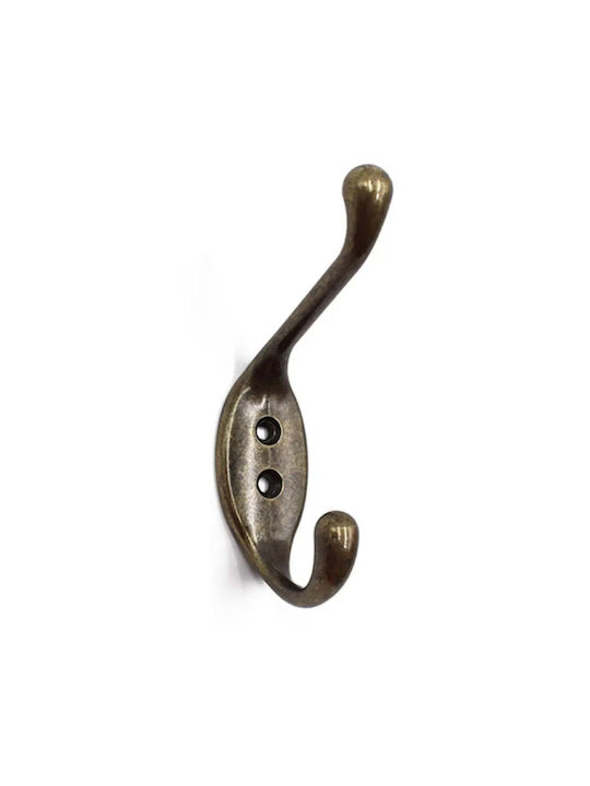 X-IT X-IT Wandhalterung Metall Mit 2 Bronze Haken