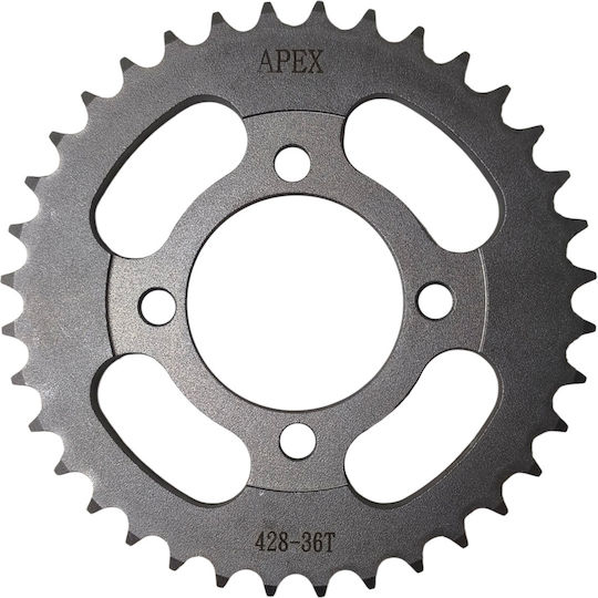 Γραναζι Κινησης Αλουμινιου 7075 Οπισθιο Yamaha Crypton 428 X 36t Apex Γκρι