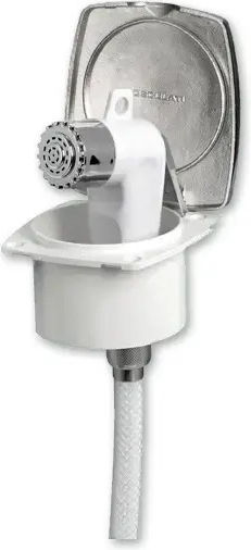 Душ 2,5м Кутия New Edge Хоризонтален Монтаж Бял Inox