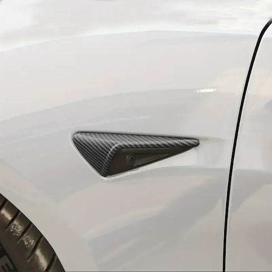 Διακοσμητικό Αυτοκόλλητο Light Carbon Φλας Του Tesla Model Y Model 3 3.0