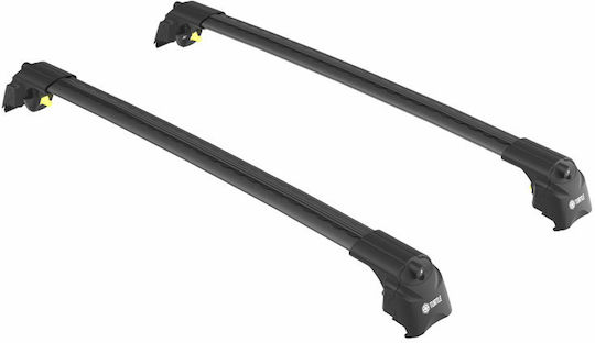 Turtle Roof Bars Air2 Black Compatible with BMW IX1 U11 Closed Rails