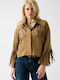 Guess Short Women's Leather Beige Blazer