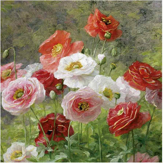Ευχετήρια Κάρτα Γενικής Χρήσης Le Musée Cluster Poppies 13x13εκ