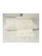 Viopros Super-Double Bed Sheets Set 240x260cm Ecru 4 Pieces