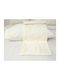 Viopros Super-Double Bed Sheets Set 240x260cm Ecru 4 Pieces
