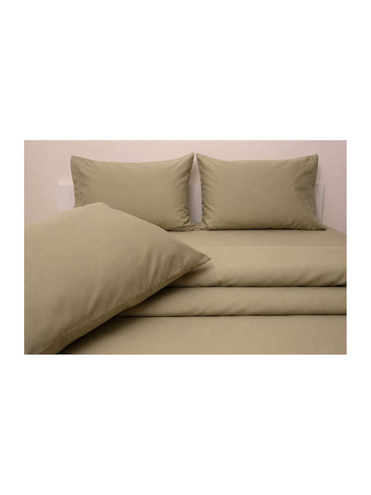 Anna Riska Σεντόνι Μονό 170x275εκ. Khaki Green