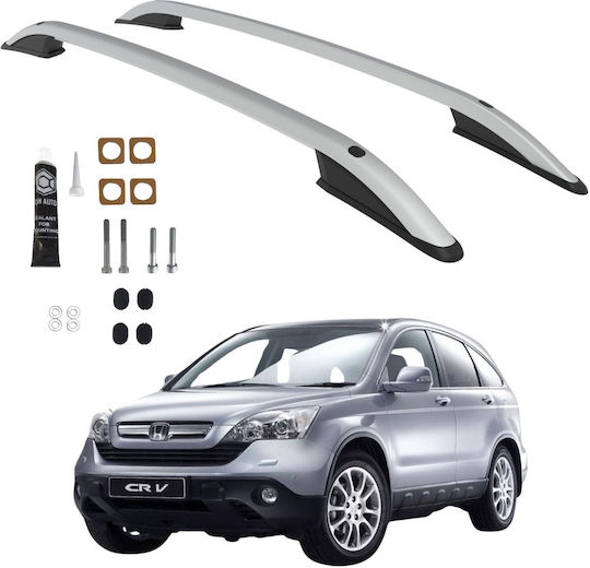 Bare De Acoperiș Honda CR-V SUV 2007-2011 Ușoare Durabile Din Aluminiu Argintii