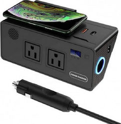 Andowl Andowl Handy-Autoladegerät 2.4A Mit 2xUSB 1xLeichter Schwarz Farbe Andowl Andowl Handy-Autoladegerät 2.4A Mit 2xUSB 1xLeichter Schwarz Farbe