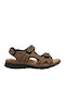 Leather Men's Sandals In Brown Colour