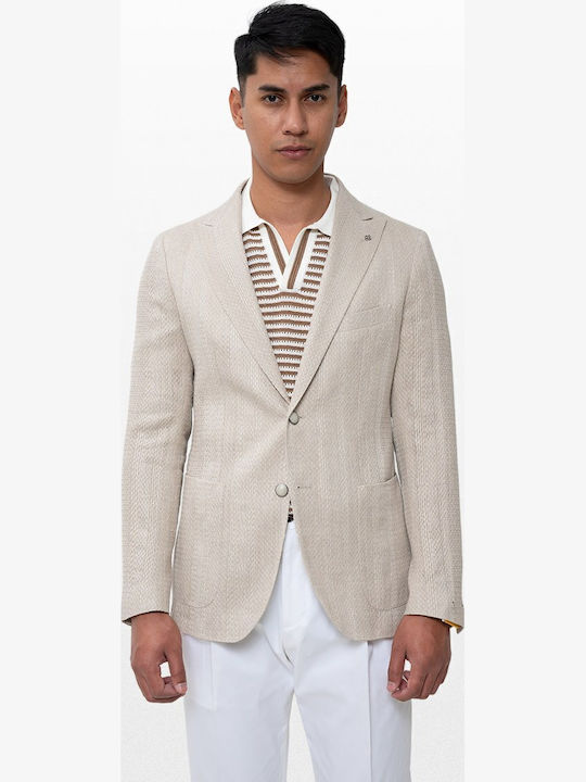 Tagliatore Men’s Suit Jacket Beige