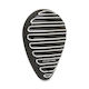 Arlen Ness Motorcycle Horn Cover 18 20 Indian Black Finned Horn Cover Black