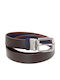 Men's Belt Leather Double Sided Brown