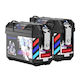 Set Genti Laterale Motocicletă 28l în Culoare Neagră