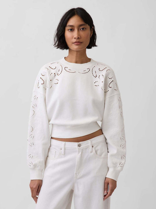 Hanorac Lung De Damă Off White