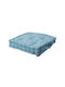 Viopros Floor Pillow 581 From 100% Cotton Turquoise 40x40cm