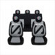 Set Universal Nero Grey Personalized Seat Covers Alfa Romeo