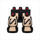 Set Universal Huse Scaune Personalizate Nero Bej Mitsubishi