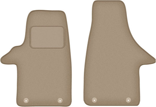 Covorașe Auto Partea Din Față VW Transportator T5 Van 2 Rânduri 2003-2015 Bej
