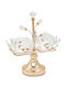 Keskor Metallische Dessert Turm Ständer & Tabletts Gold Ø25cm P15xM30cm