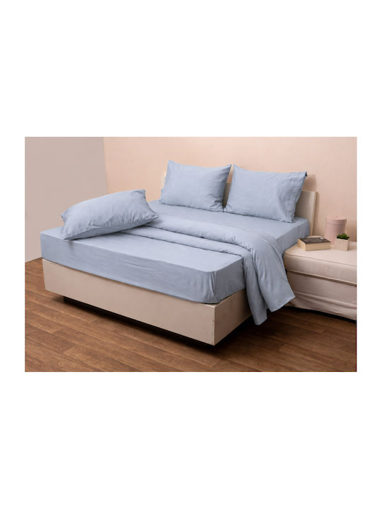 Anna Riska Σεντόνι Υπέρδιπλο 240x275εκ. Grey