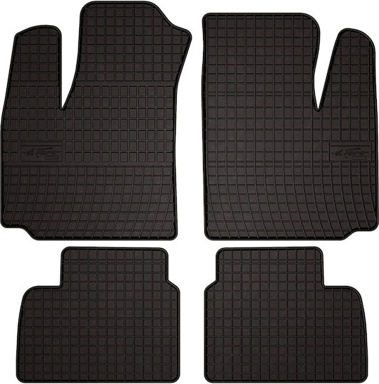 Rubber Car Mats Fiat Doblo I Kombivan 2000-2009 Black Fitted