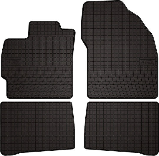 Gummifußmatten Toyota Prius III Hatchback 2009-2015 Schwarz Passgenau