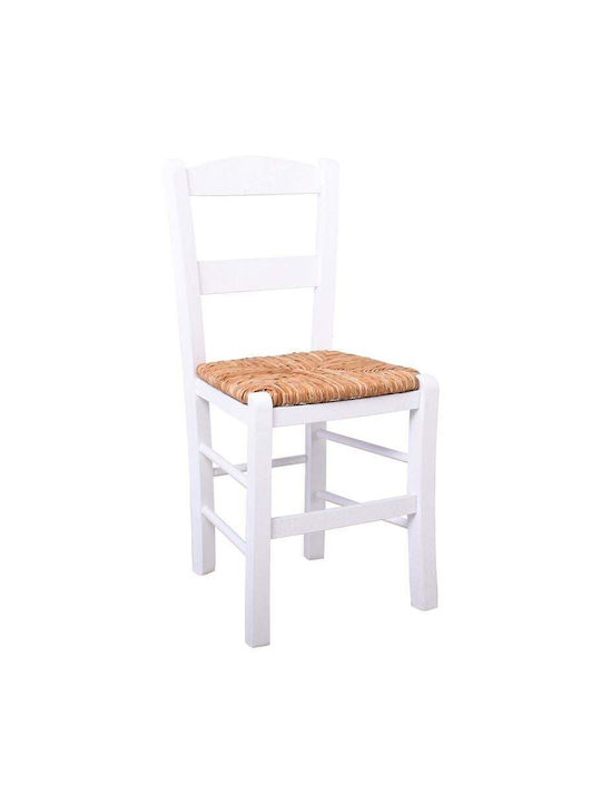 Siros Wooden Dining Chair White