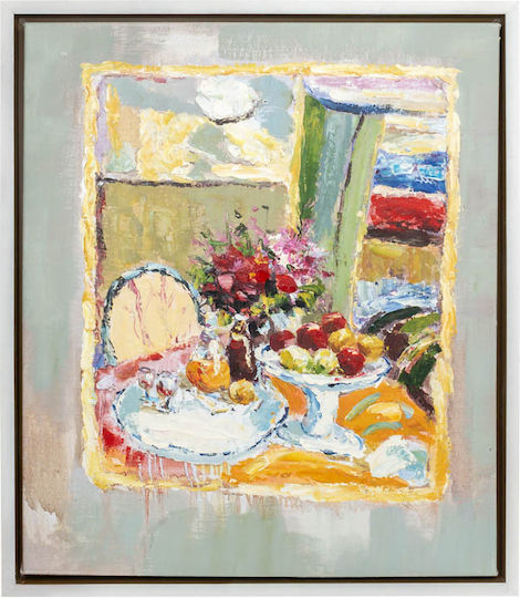 Panou Pictură Pânză Ramă 50x60cm "Ceai De După-Amiază" Inart