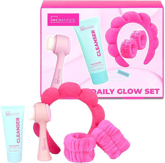IDC Institute Daily Glow Skin Care Set for Facial Cleaning & Brightening 5pcs