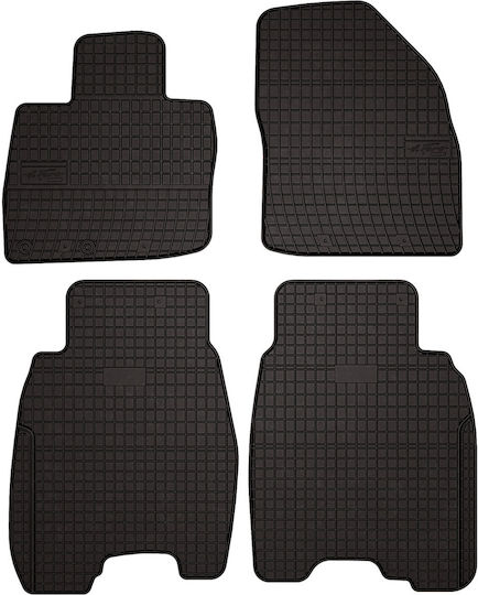 Rubber Car Mats Honda Civic Viii Ufo Hatchback 2006-2012 Black Fitted