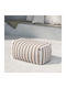 Πουφ Σκαμπό Αδιάβροχο Redang White/beige 75x40x33cm