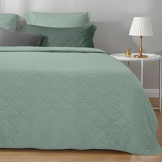 Blanc de Blanc Tagesdecken Einzeln Minzgrün 160x220cm
