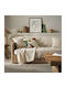 Gofis Home Elysia Ριχτάρι Πολυθρόνας 180x180εκ. Silver Hemp Beige