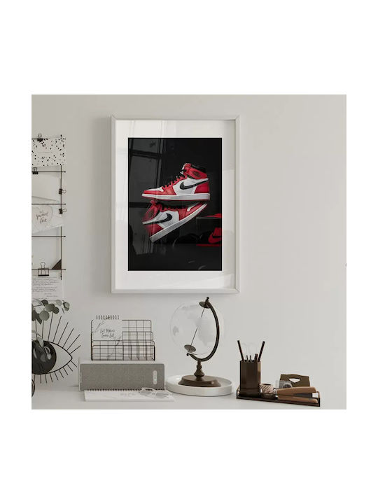 Poster Chicago Sneakers Snk153 40cm X 50cm Fram...