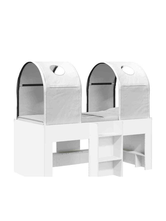 Pat Pentru Copii Tip Single Loft Bed Alb