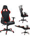 24Mall c531531 Gaming Chair Artificial Leather Black Red