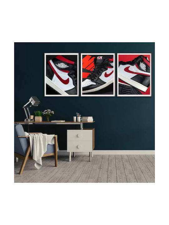 Poster Red N Black Jordan Sneakers Kds004a 40cm...