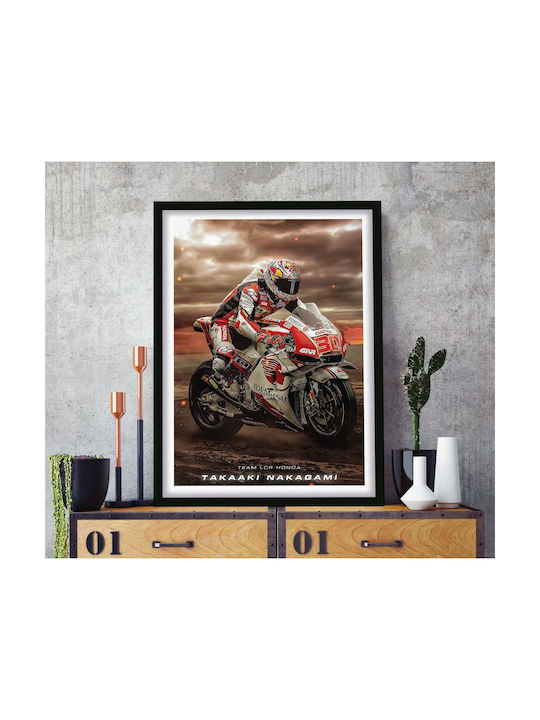 Poster Motogp Takaaki Nakagami Gp018 40cm X 50c...