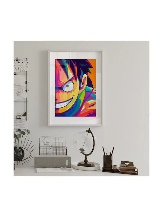 Poster One Piece Luffy An040b 40cm X 50cm Μαύρη...